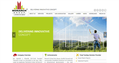Desktop Screenshot of monarchgroupindia.com