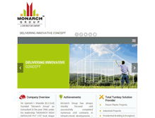 Tablet Screenshot of monarchgroupindia.com